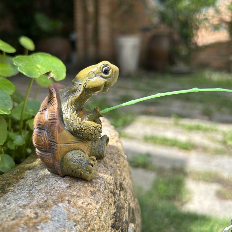 Aquarium Fish In Pond - Turtle fishing fish tank aquarium decoration