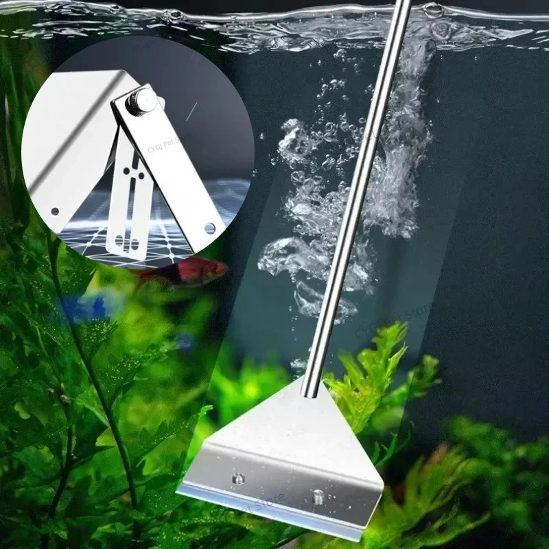 Aquarium Fish Waste Collector - Fish Tank Cleaning Tool Flat Sand