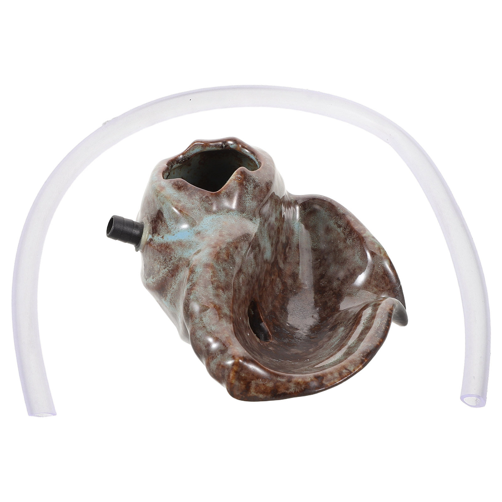 Fish Aquarium Home - Ceramic Jar Fountain Waterfall Design V-Shaped