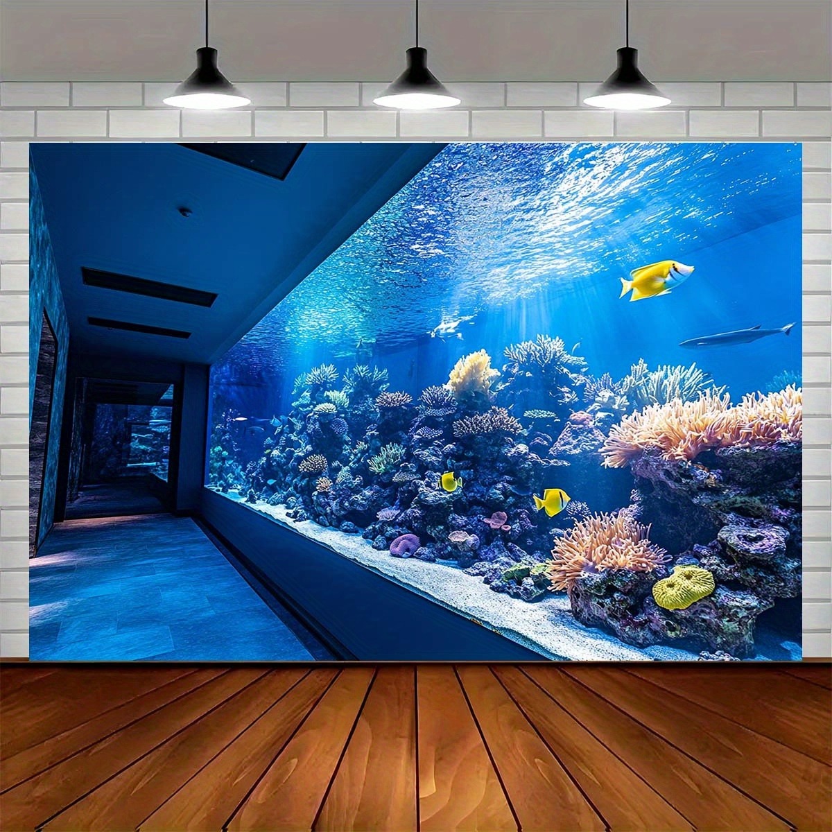 Fish Aquarium Home - Vibrant Underwater Aquarium Tapestry Coral Reef