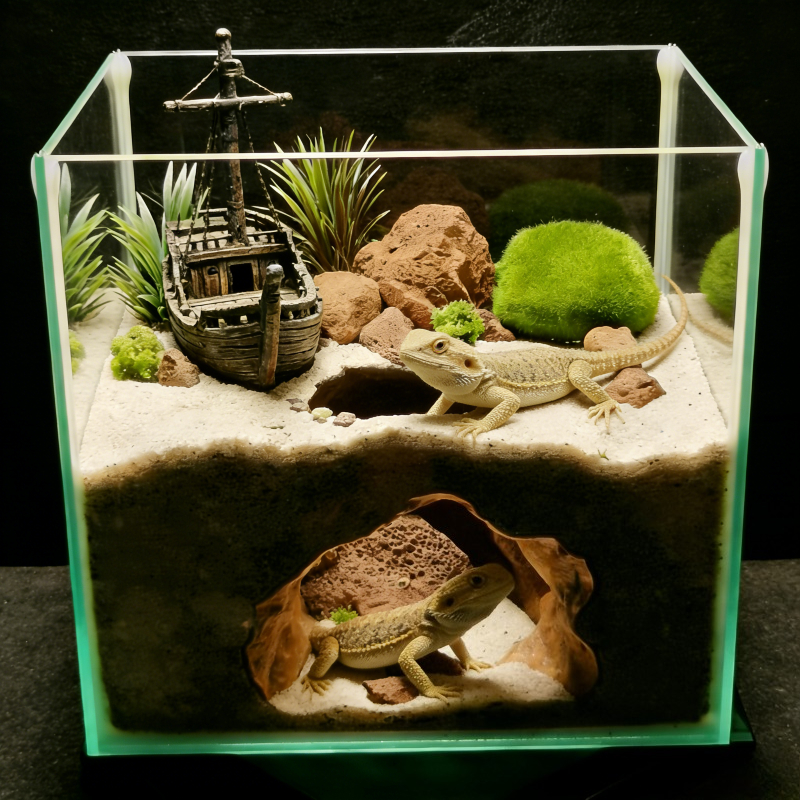 Aquarium Fish Hide - Sinkhole Cave Aquarium Ornament - Fish
