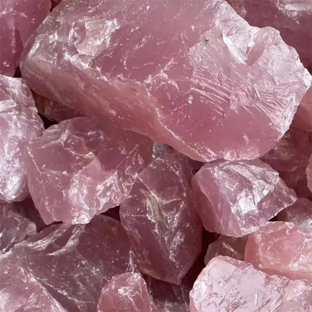Aquarium Fish Big - Pure Natural Pink Rose Quartz Rough