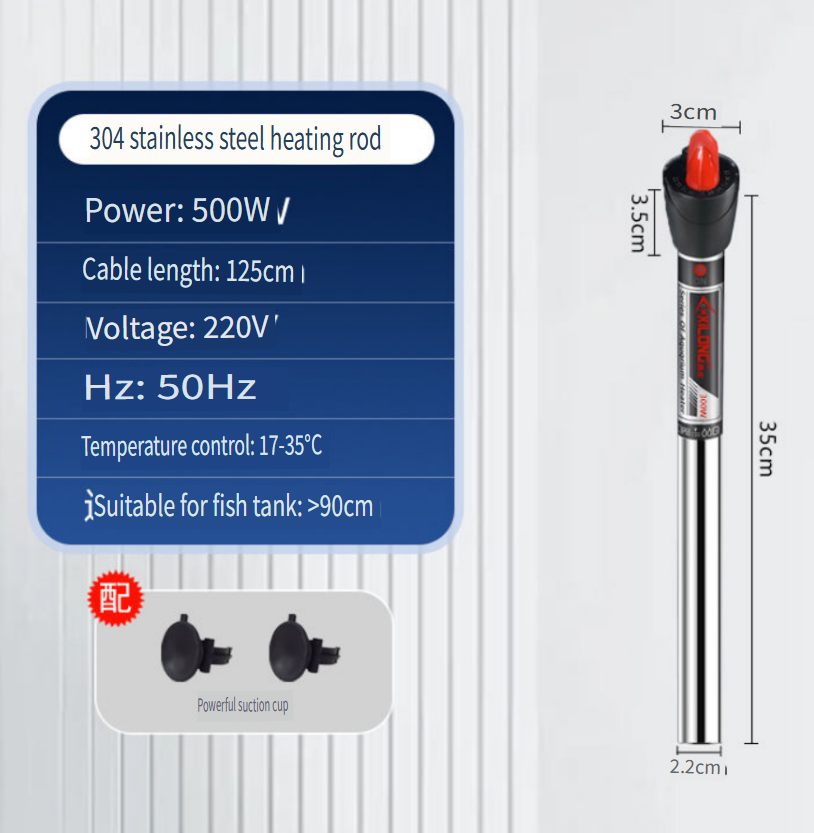 Aquarium Fish Colorful - Xilong Stainless Steel Aquarium Heater Submersible