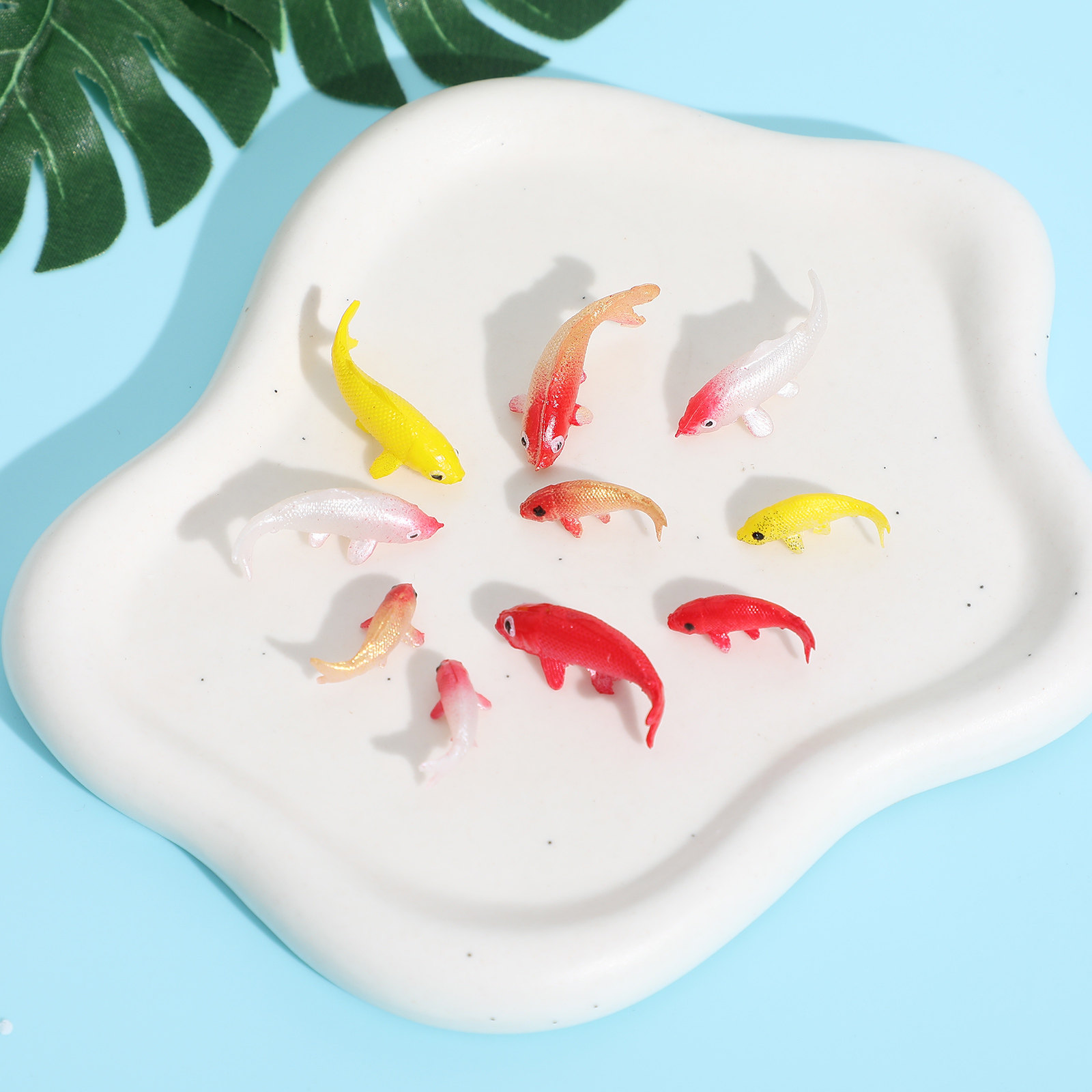 Aquarium Fish Colorful - 10Pcs Miniature Fancy Carp Simulation Colorful