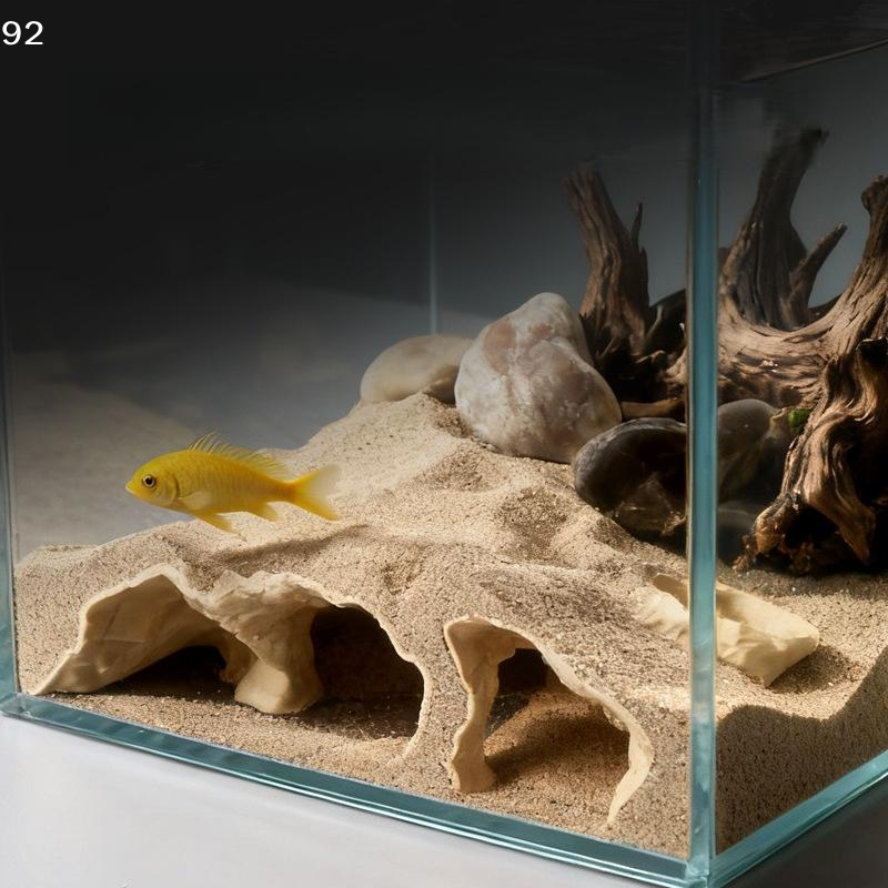 Aquarium Fish Hide - 3D Printed Natural Curve Cave: Fish