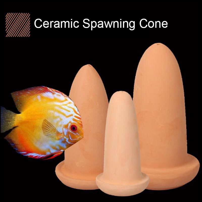 Aquarium Fish Hide - Ceramic Spawning Breed Cone for Discus