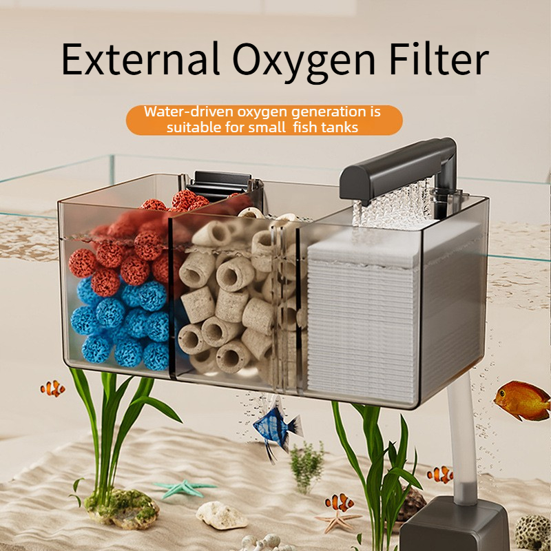 Small Hang-on Aquarium Filter  - Aquarium Fish Waste Collector ulasan dan harga