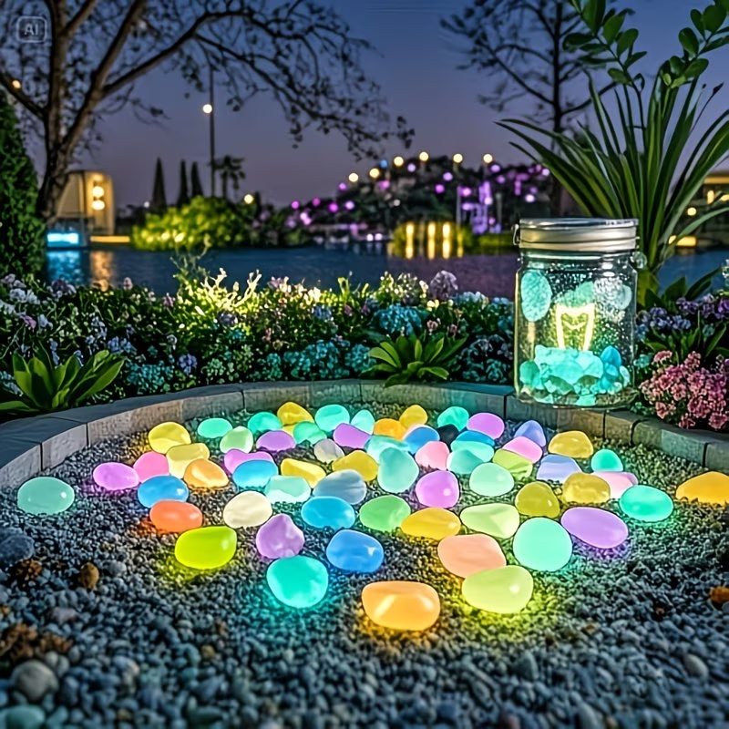 300PCS Luminous Pebble Set,0.9 - Aquarium Fish Pot ulasan dan harga