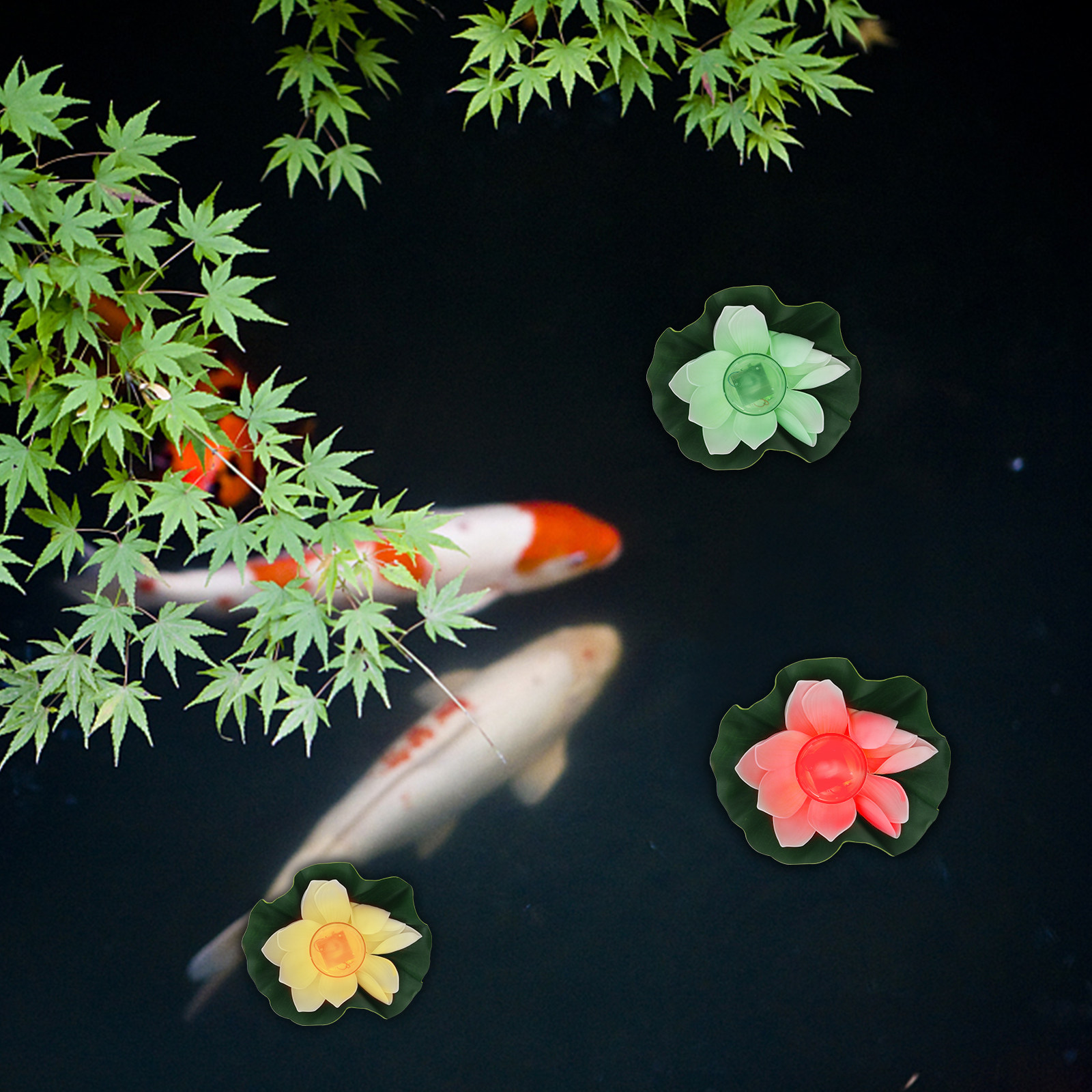Fish Pond Light Decoration Out - Aquarium Fish In Pond ulasan dan harga