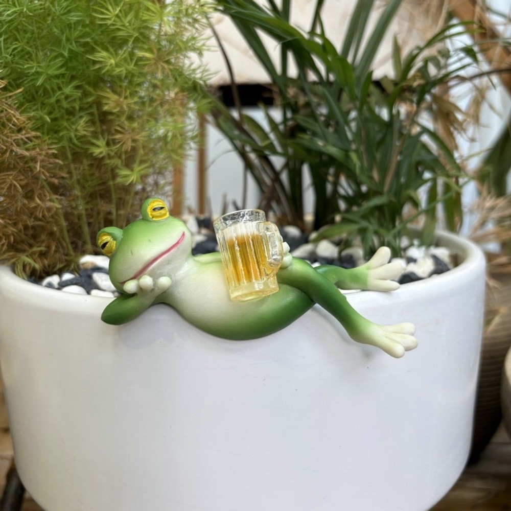 Hanging Flower Pot Edge Frog D - Aquarium Fish Pot ulasan dan harga