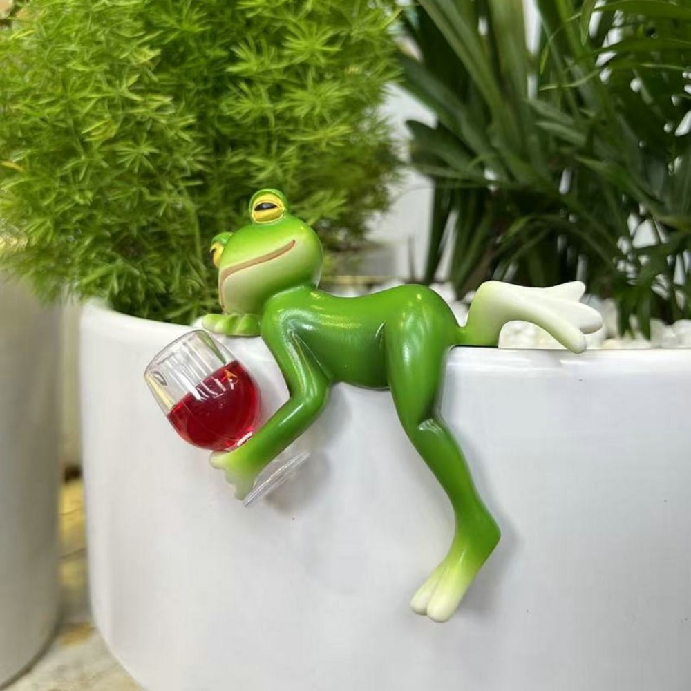 Hanging Flower Pot Edge Frog D - Aquarium Fish Pot ulasan dan harga