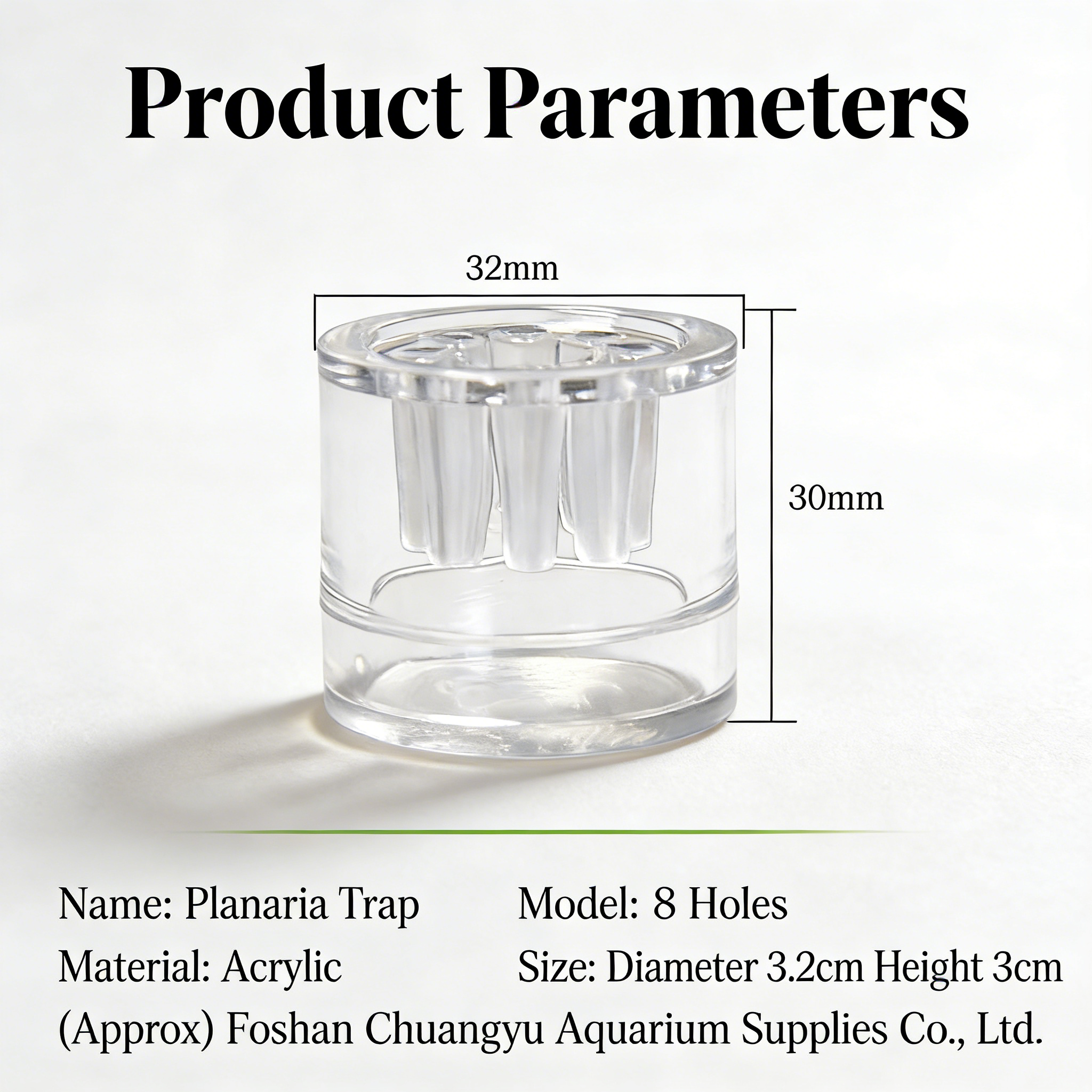 2Pcs Acrylic Planaria Trap 8-H - Aquarium Fish Eggs ulasan dan harga