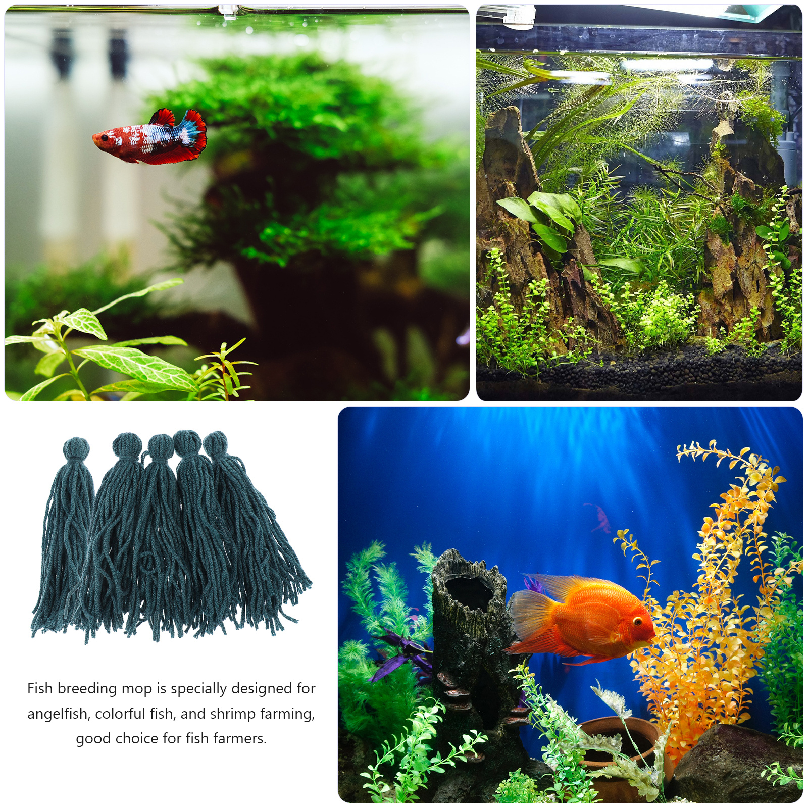 5pcs Fish Breeding Mop Spawnin - Aquarium Fish Reproduction ulasan dan harga