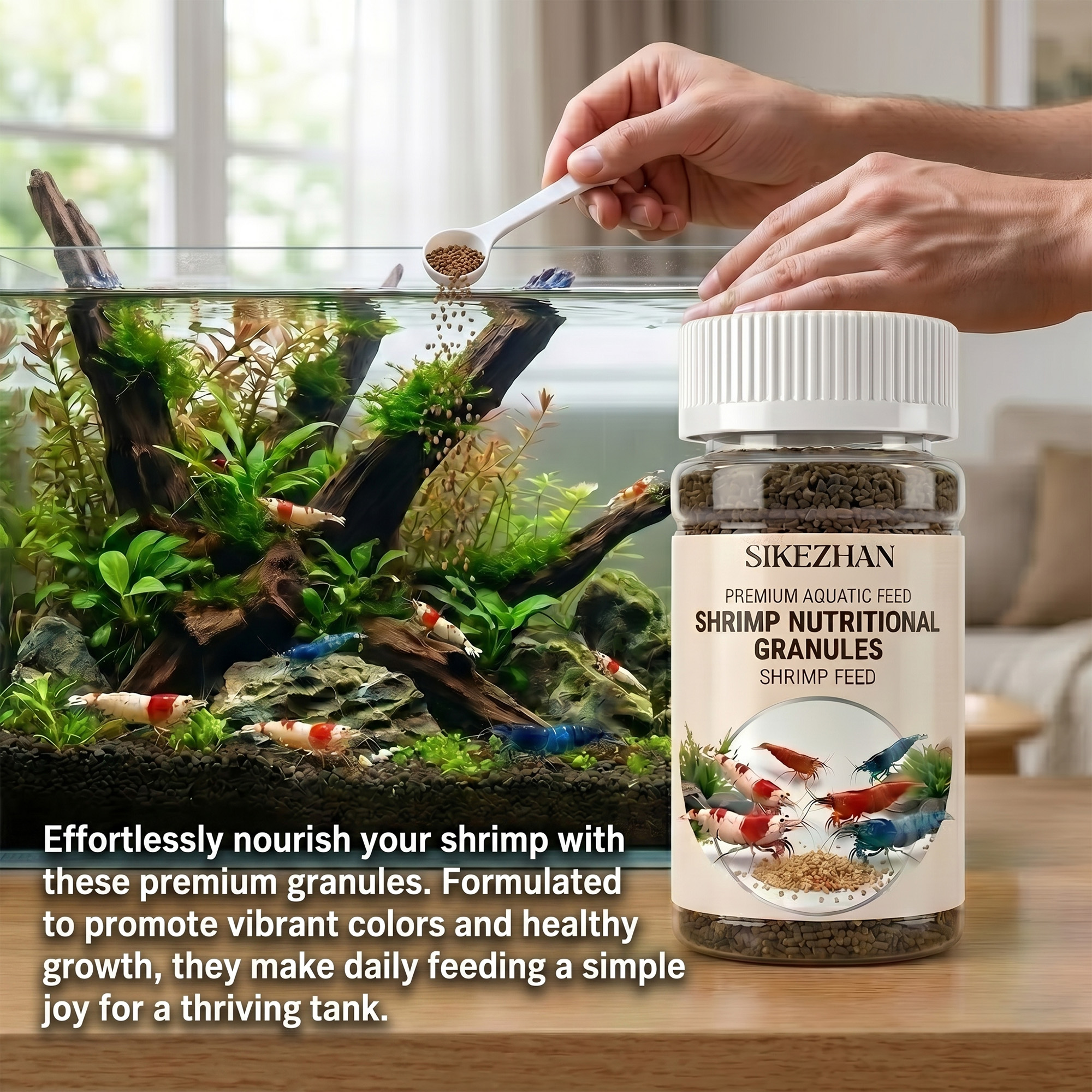 Aquarium Shrimp Food Color Enh - Aquarium Fish Eggs ulasan dan harga