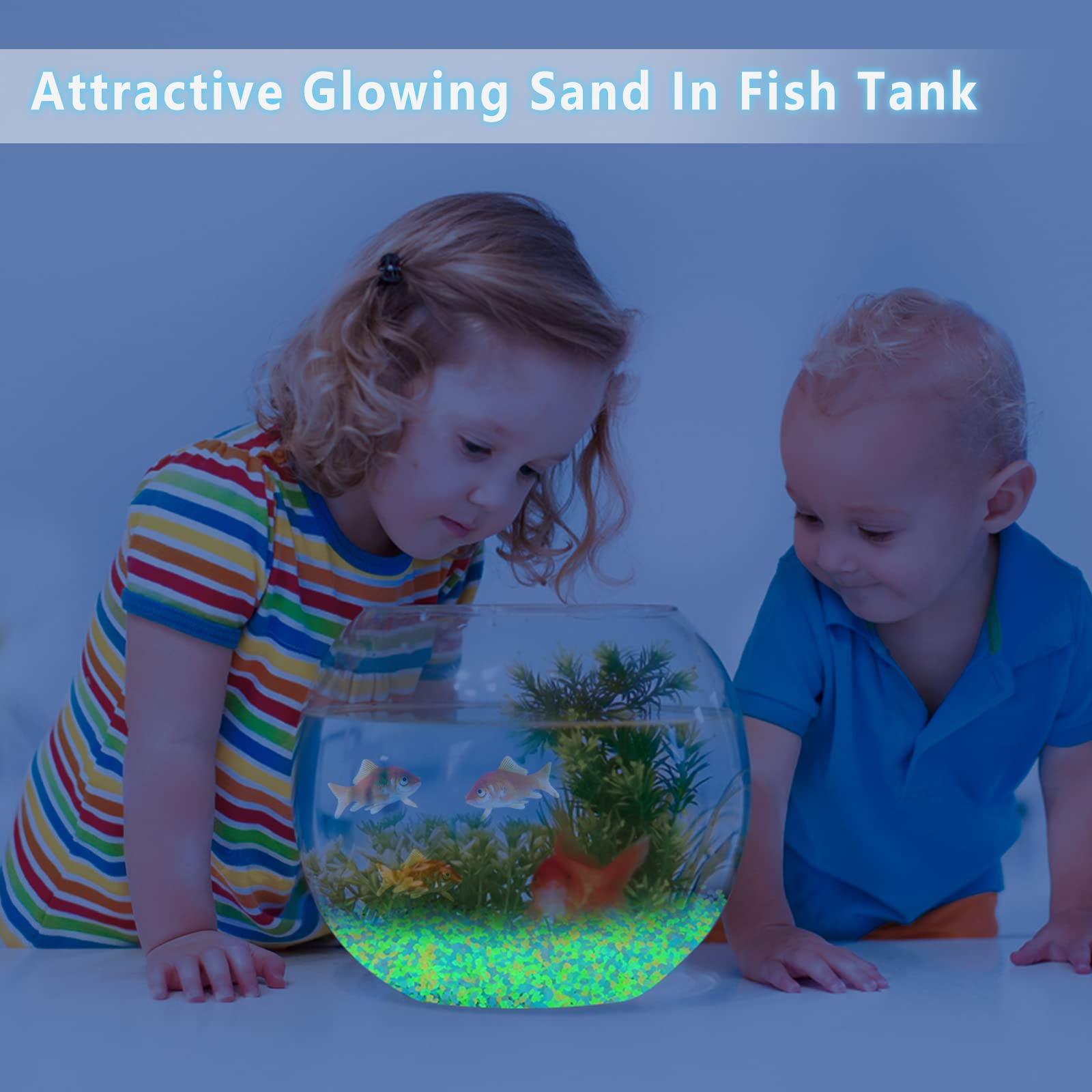 1000Pcs Luminous Sand Glow In  - Fish Aquarium Home ulasan dan harga