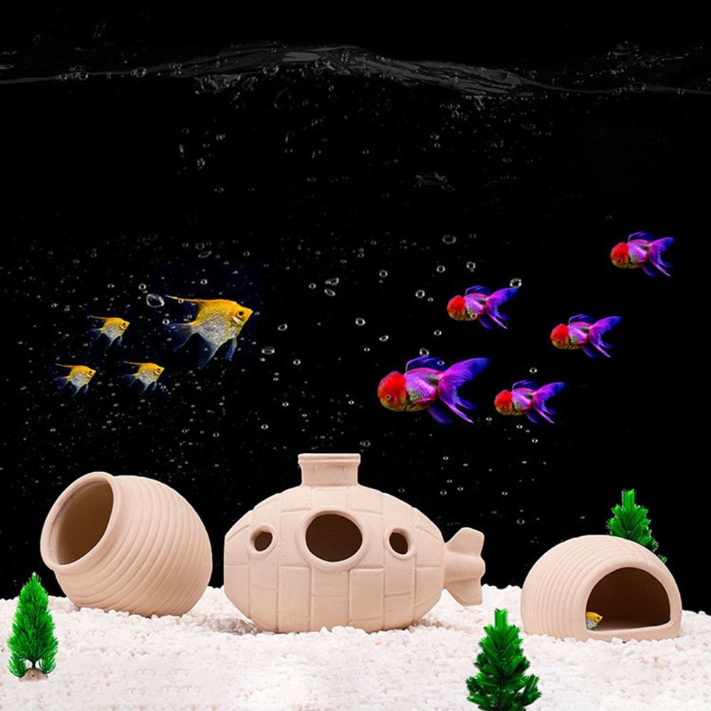 Ceramic Aquarium Shrimp Hideaw - Aquarium Fish Hide ulasan dan harga