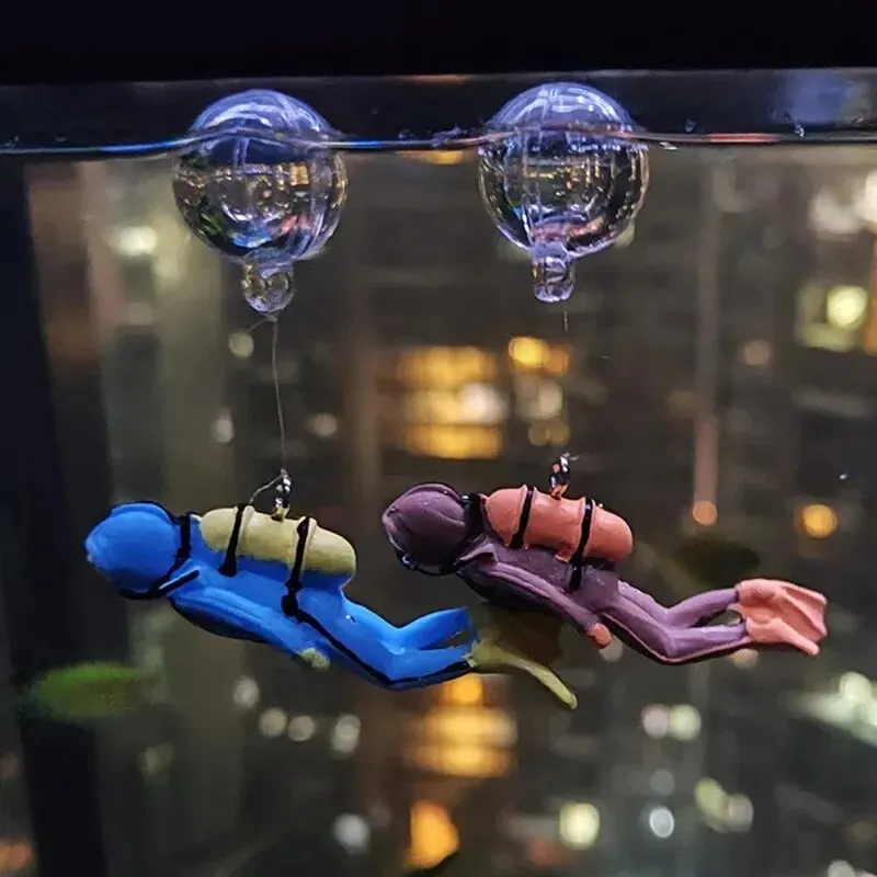 Fish Tank Diver Ornaments Land - Aquarium Fish Popular ulasan dan harga