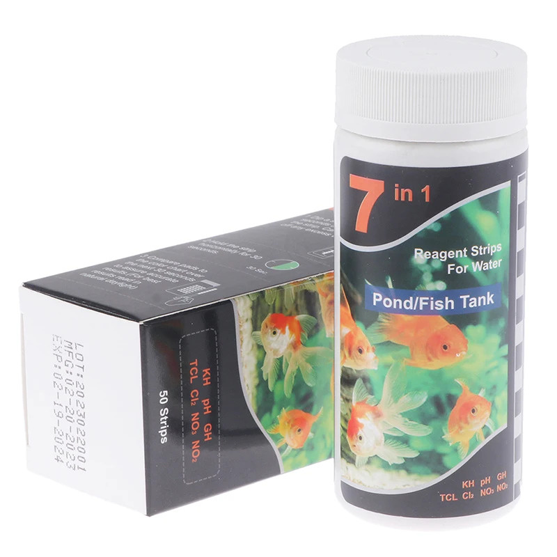 7-In-1 PH Test Strip, Aquarium - Aquarium Fish In Pond ulasan dan harga