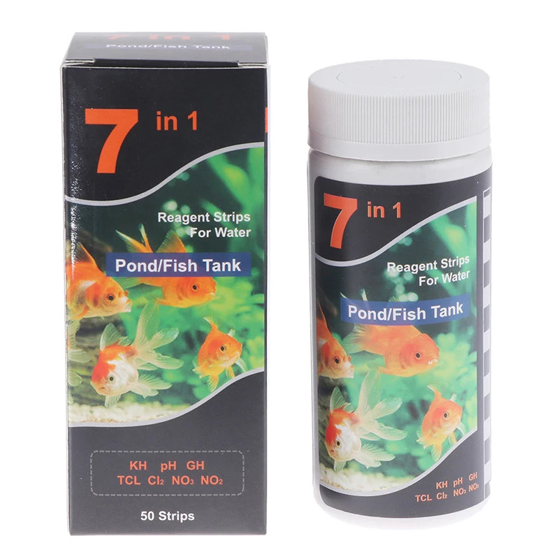 7-In-1 PH Test Strip, Aquarium - Aquarium Fish In Pond ulasan dan harga