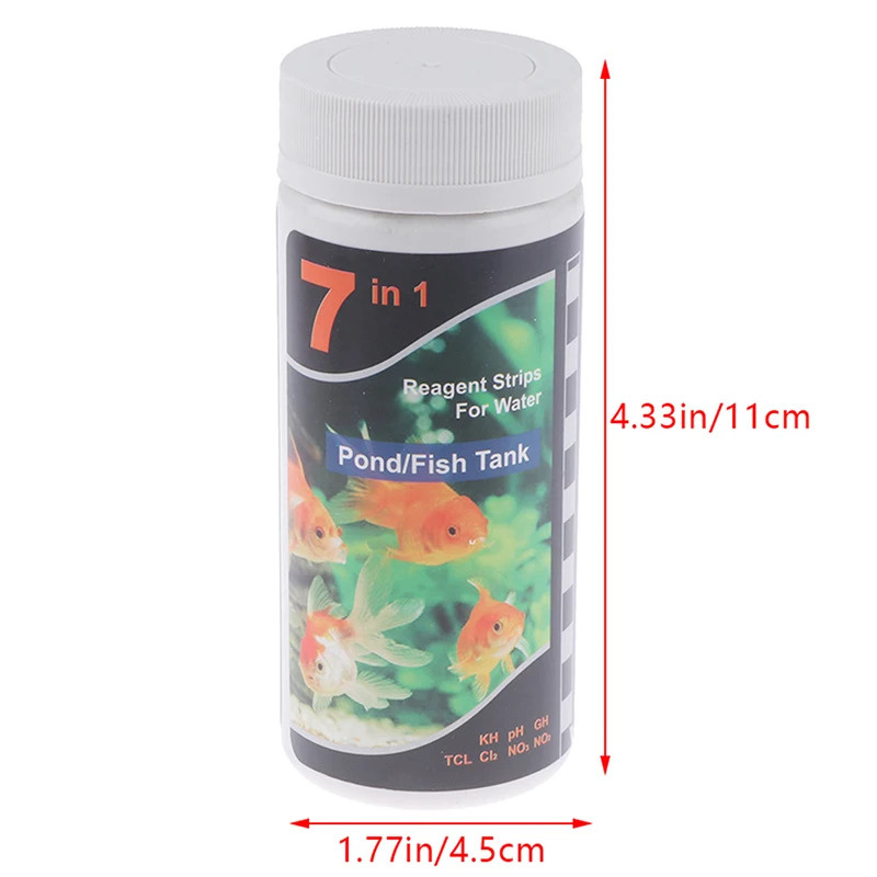 7-In-1 PH Test Strip, Aquarium - Aquarium Fish In Pond ulasan dan harga