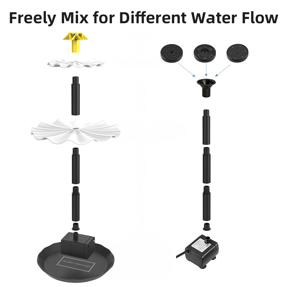 Solar Fountain Pump for Bird B - Aquarium Fish In Pond ulasan dan harga