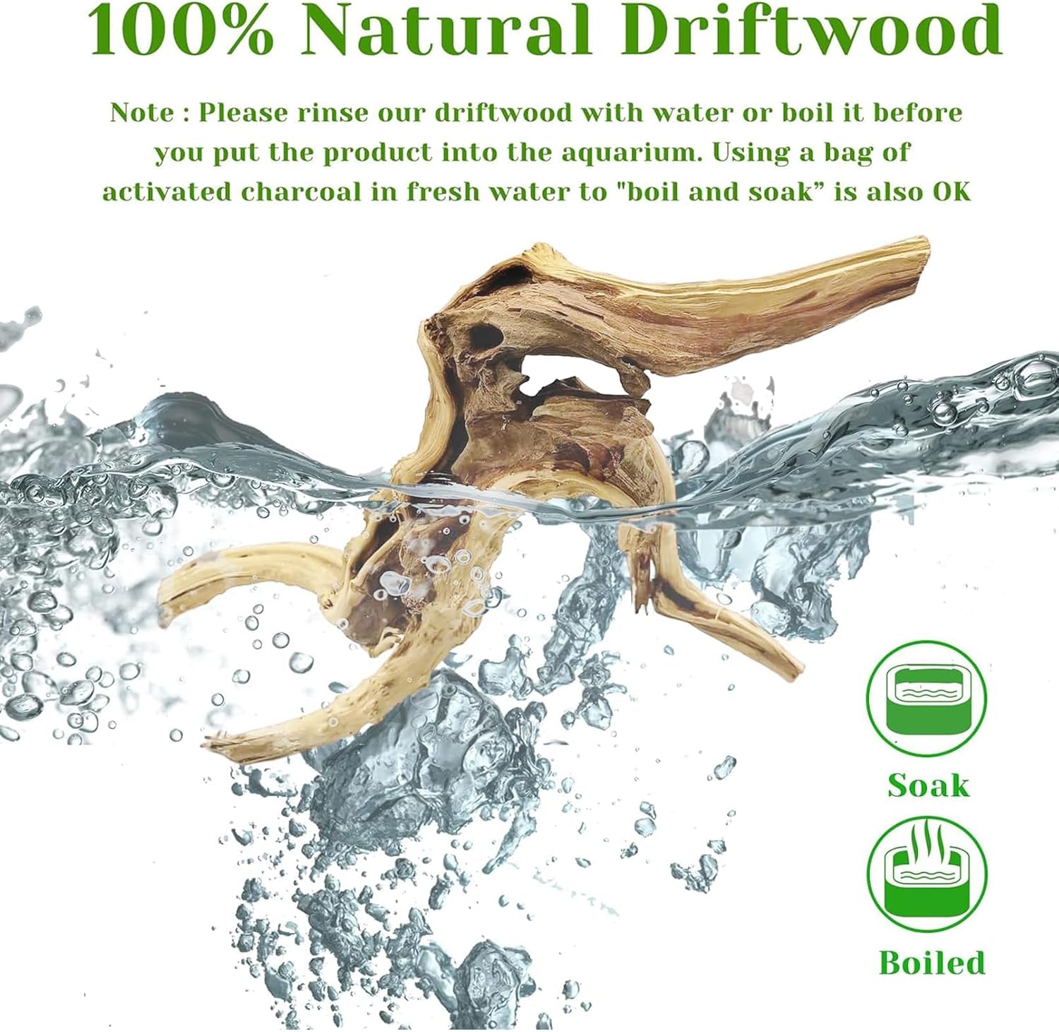 1PC  20-25CM Natural Driftwood - Aquarium Fish Diseases ulasan dan harga