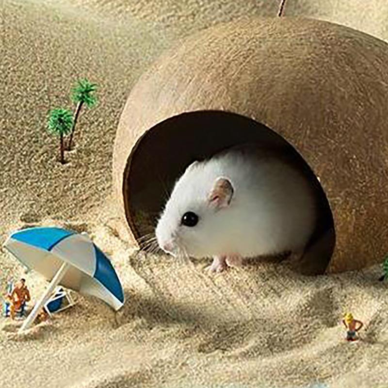 Coconut Hut Decor for Aquarium - Aquarium Fish Hide ulasan dan harga
