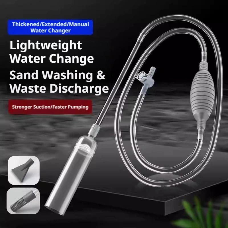 Manual Aquarium Siphon Fish Ta - Aquarium Fish Waste Collector ulasan dan harga