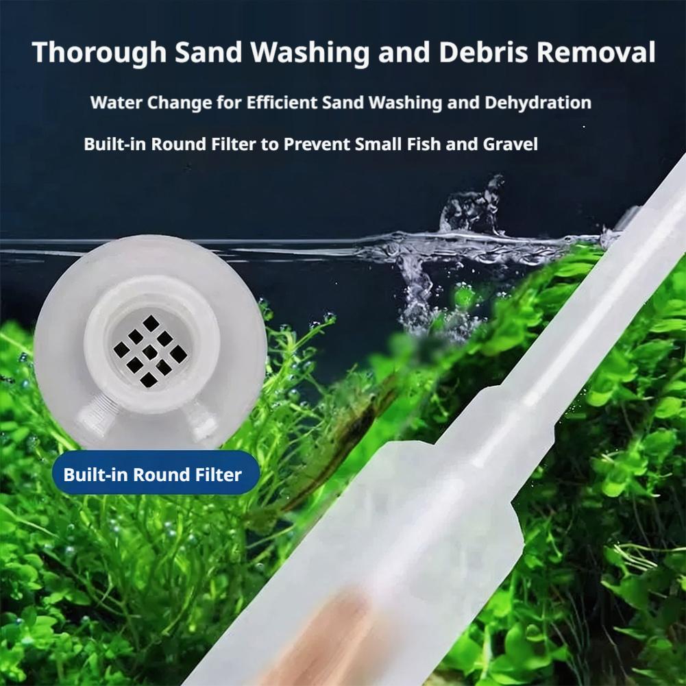 Manual Aquarium Siphon Fish Ta - Aquarium Fish Waste Collector ulasan dan harga