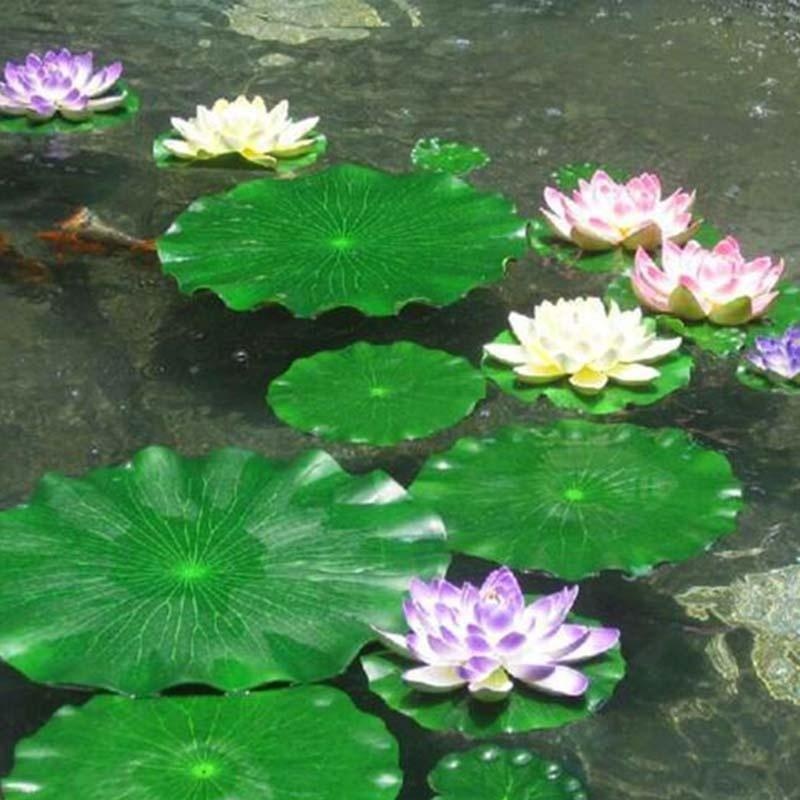 2026 Artificial Water Lily Lot - Aquarium Fish In Pond ulasan dan harga