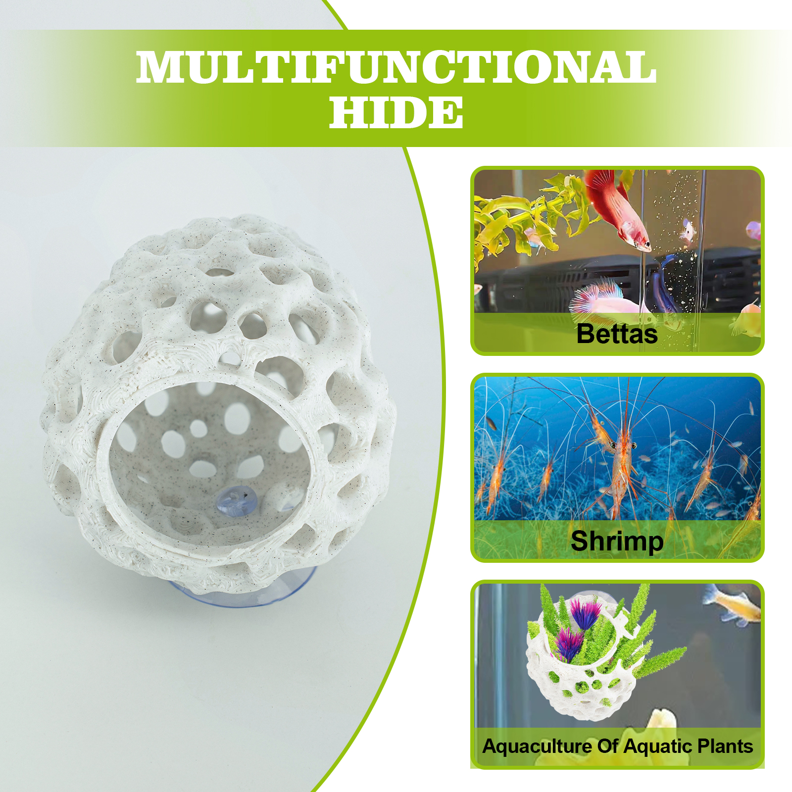 Shrimp Hides for Aquarium, Bet - Aquarium Fish Hide ulasan dan harga