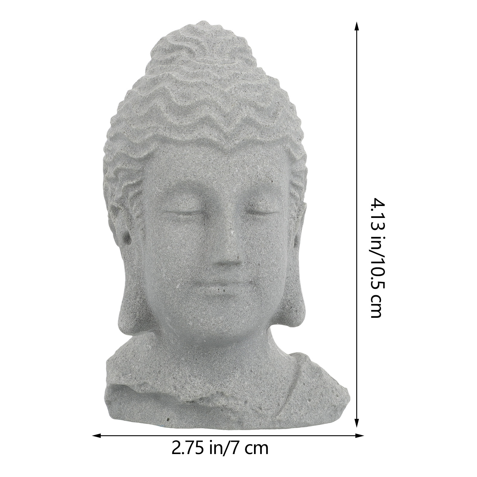 Meditating Buddha Head Statue  - Fish Aquarium Home ulasan dan harga