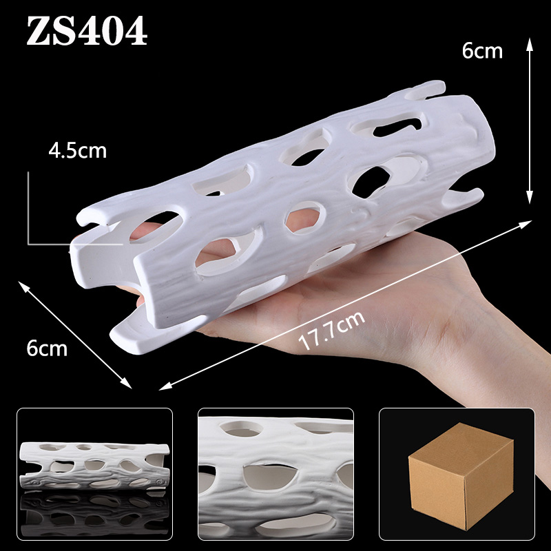 White Ceramics Tank Aquarium F - Aquarium Fish Hide ulasan dan harga