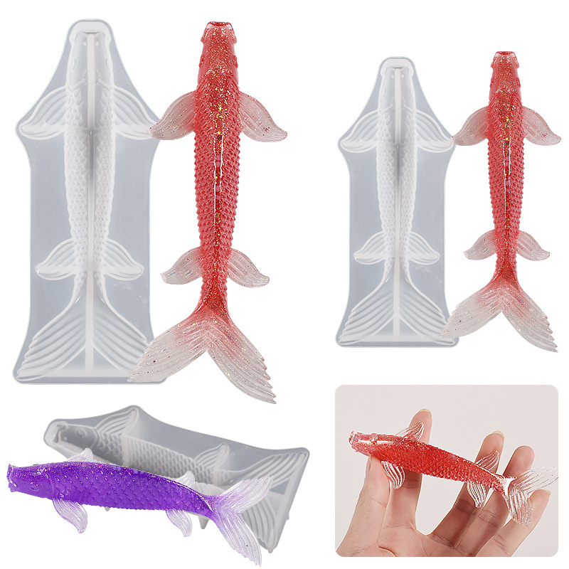3D Koi Fish Shaped Epoxy Resin - Fish Aquarium Home ulasan dan harga