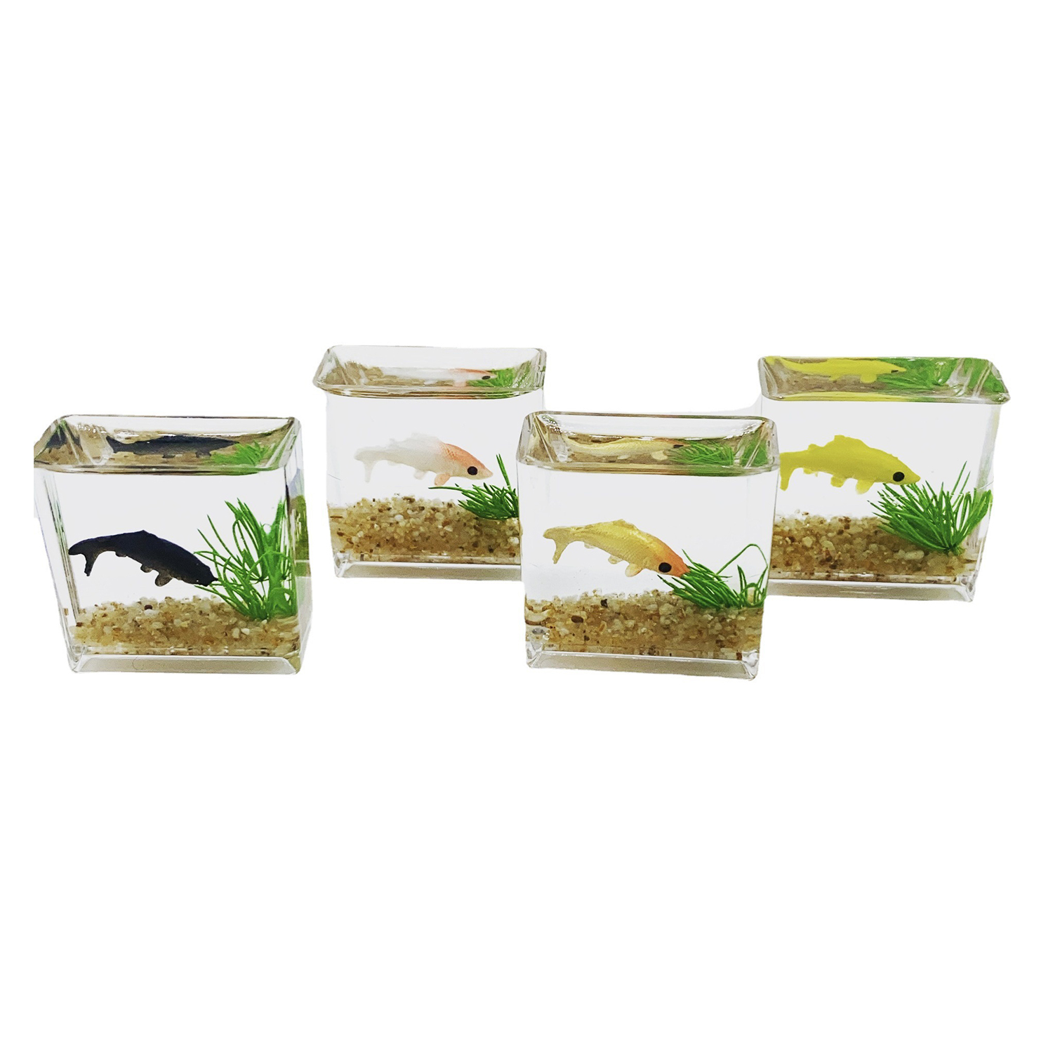 Dollhouse Miniature Glass Fish - Aquarium Fish Cichlid ulasan dan harga