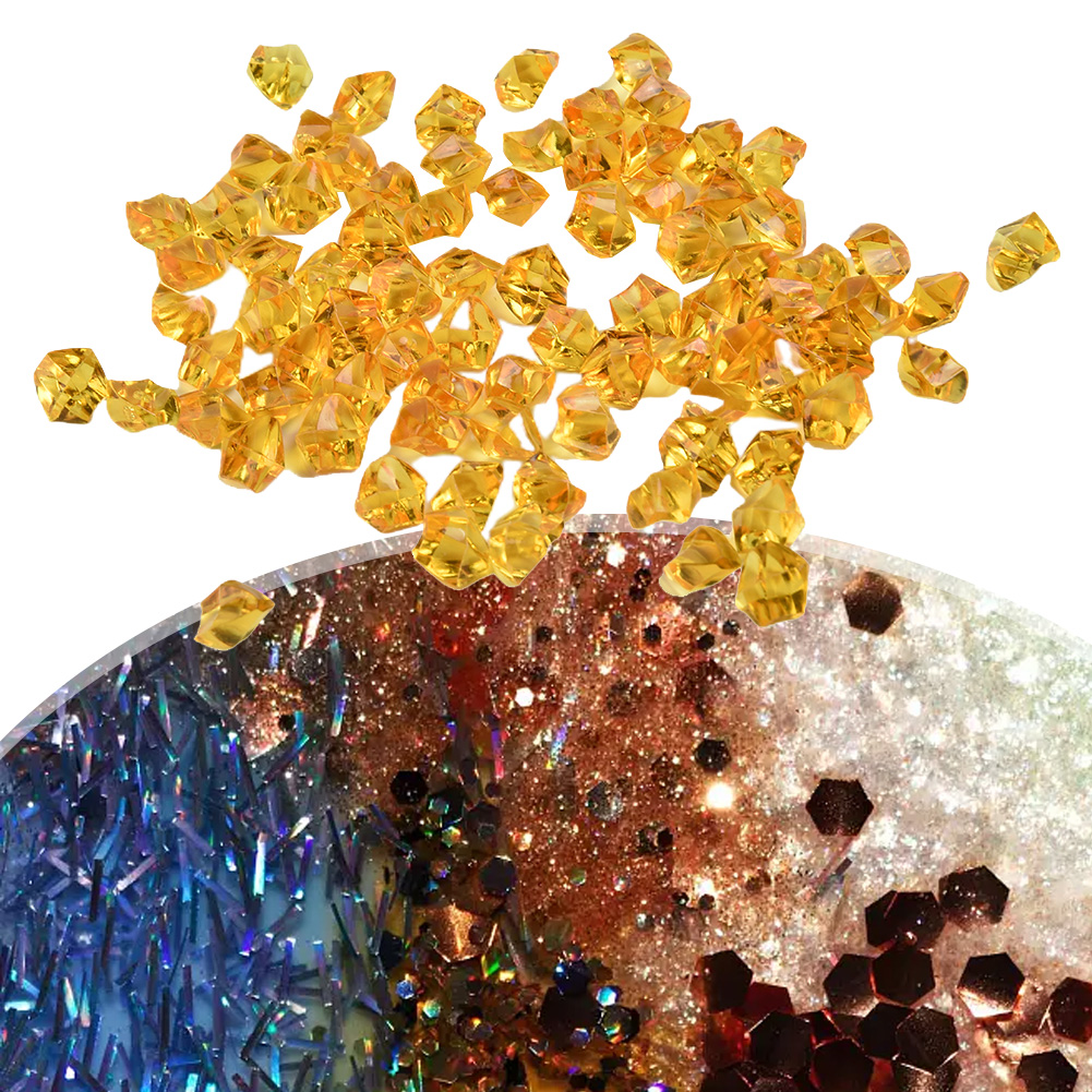 200pcs/pack Acrylic Crystal Ge - Aquarium Fish Colorful ulasan dan harga