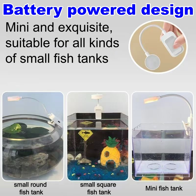 LED Aquarium Light Clip On Fis - Aquarium Fish Colorful ulasan dan harga