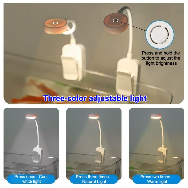 LED Aquarium Light Clip On Fis - Aquarium Fish Colorful ulasan dan harga