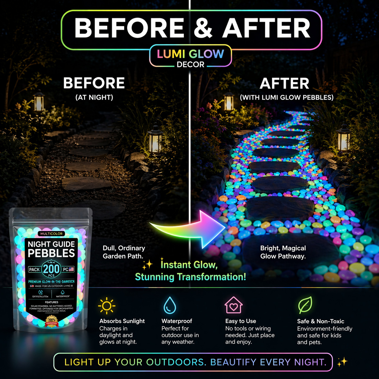 Colorful Glow In The Dark Lumi - Aquarium Fish Colorful ulasan dan harga