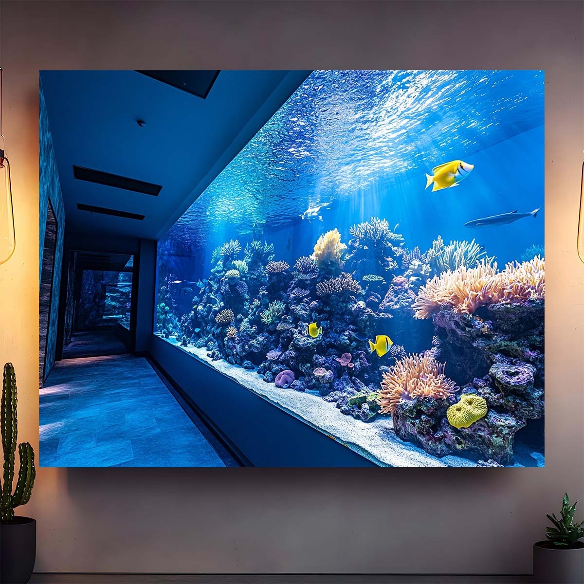 Vibrant Underwater Aquarium Ta - Fish Aquarium Home ulasan dan harga