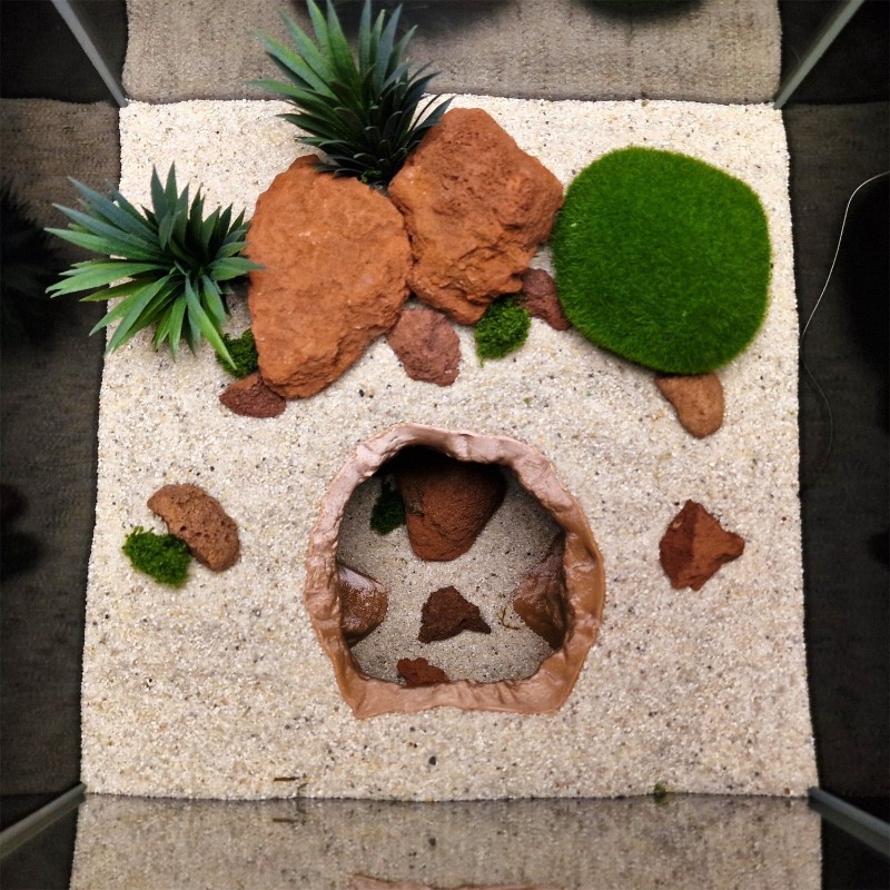Sinkhole Cave Aquarium Ornamen - Aquarium Fish Hide ulasan dan harga