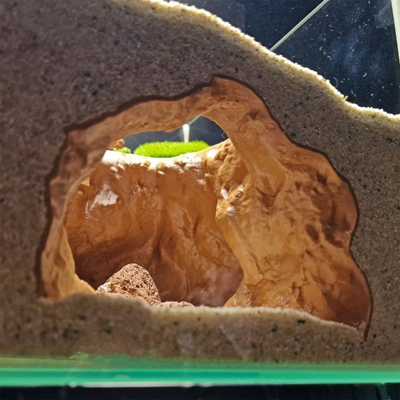 Sinkhole Cave Aquarium Ornamen - Aquarium Fish Hide ulasan dan harga