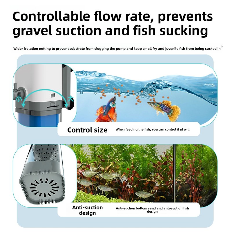 Built-in Aquarium Filter Inter - Aquarium Fish Waste Collector ulasan dan harga