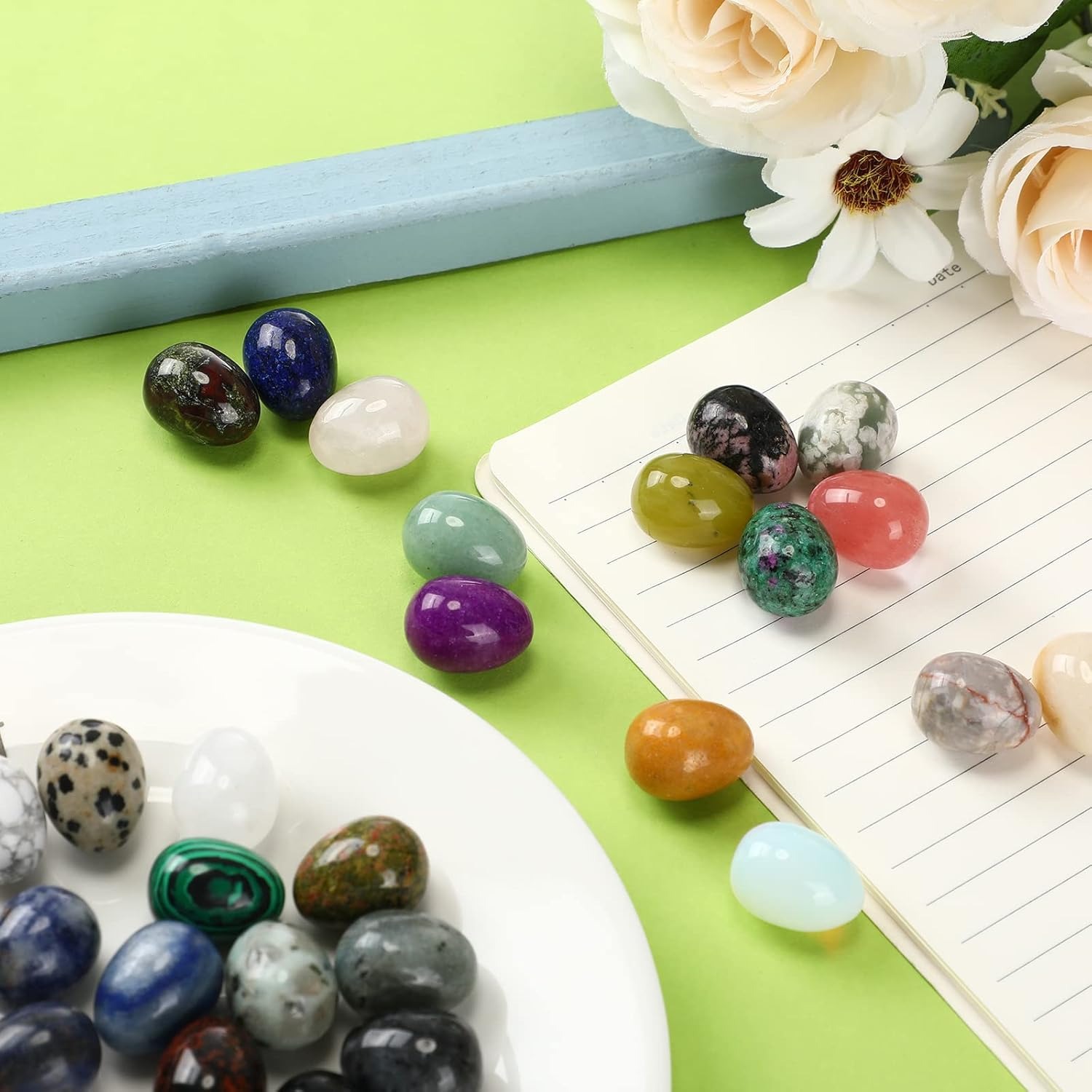 8  pcs natural crystal beads,  - Aquarium Fish Cichlid ulasan dan harga