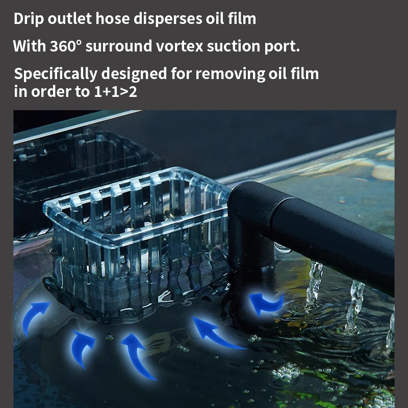 3W Aquarium Surface Oil Skimme - Aquarium Fish Waste Collector ulasan dan harga