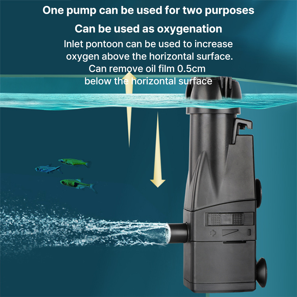 New Aquarium Surface Oil Skimm - Aquarium Fish Waste Collector ulasan dan harga