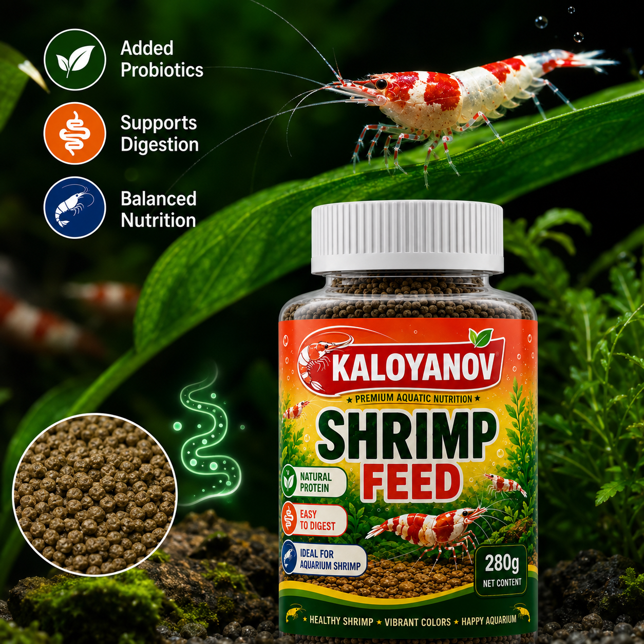 560g Aquarium Shrimp Food Sink - Aquarium Fish Red Colour ulasan dan harga