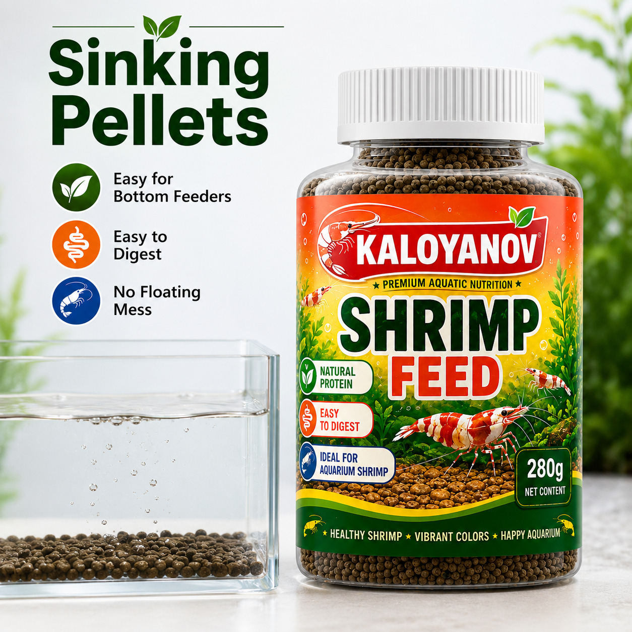 560g Aquarium Shrimp Food Sink - Aquarium Fish Red Colour ulasan dan harga