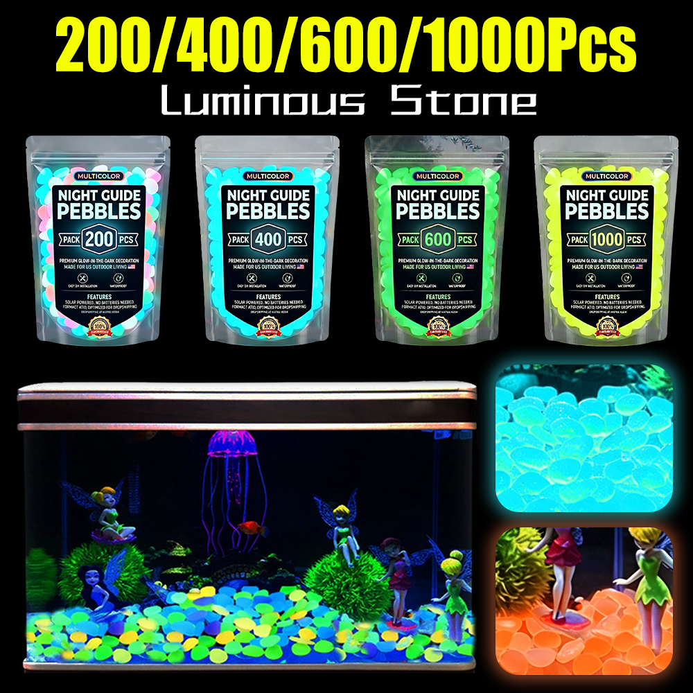 200-1000Pcs Luminous Sand Glow - Fish Aquarium Home ulasan dan harga