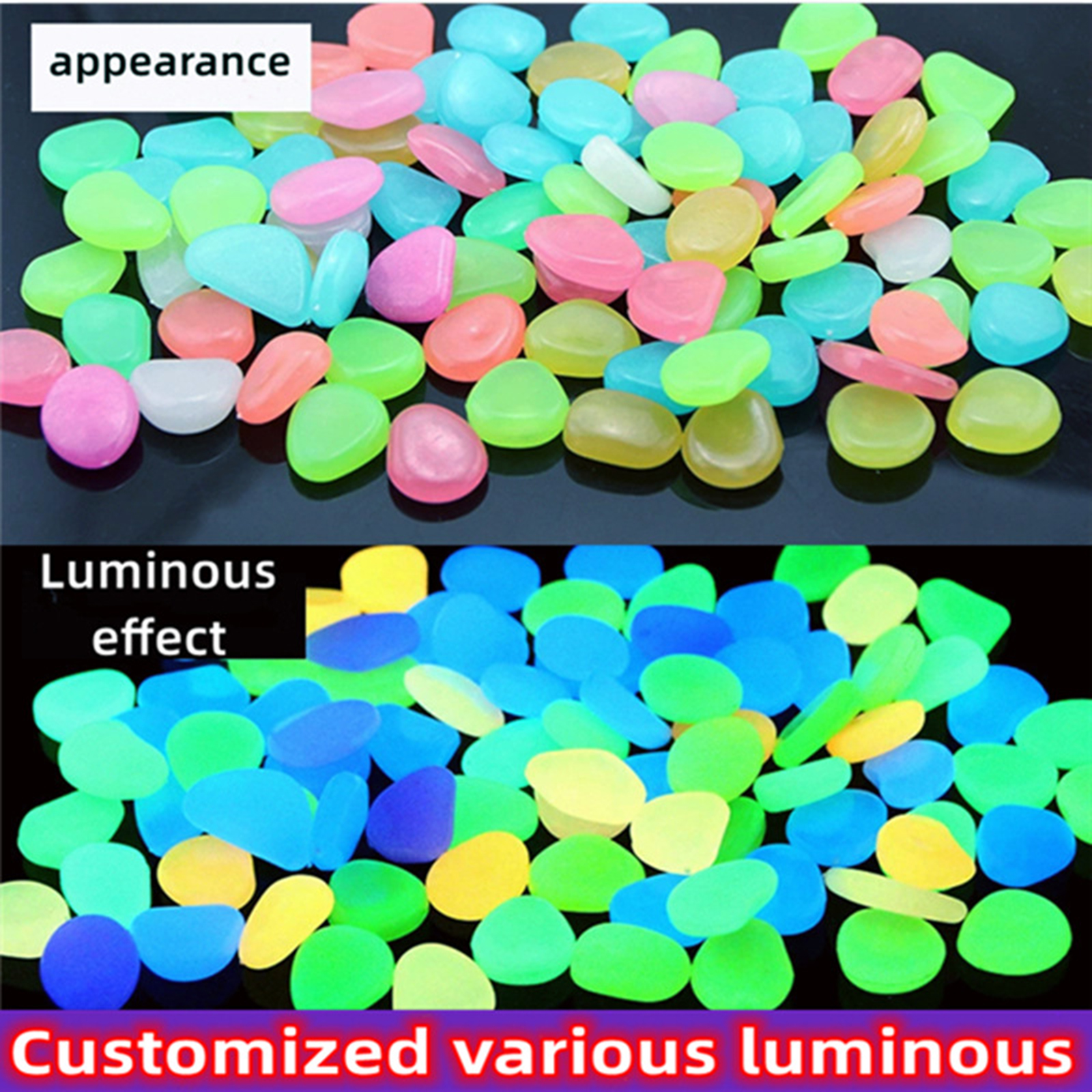 200-1000Pcs Luminous Sand Glow - Fish Aquarium Home ulasan dan harga